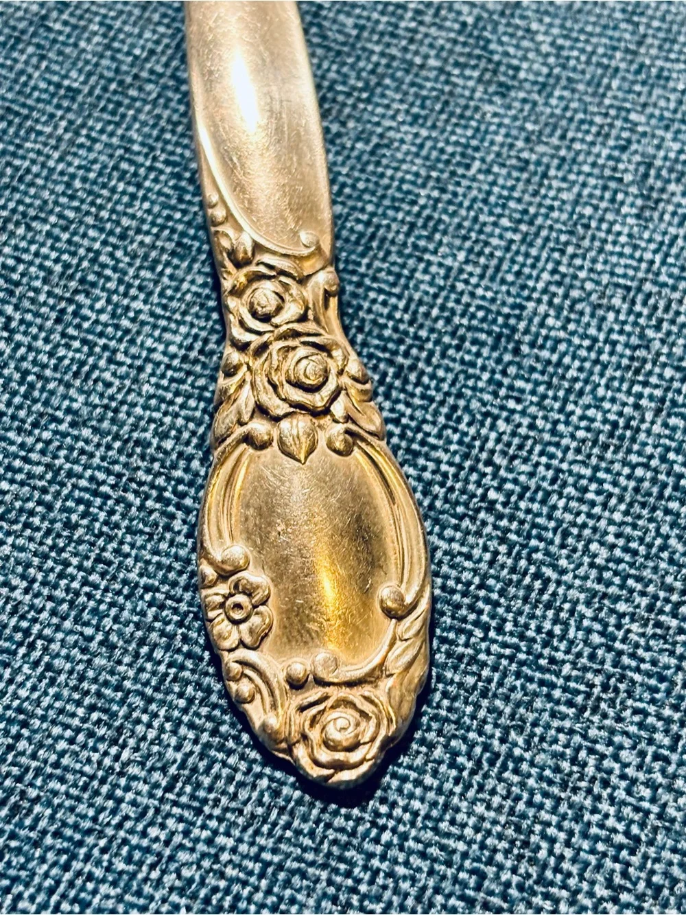 Ornate Silver Plated Sauce Spoon - Decorative Home Dining Ladle